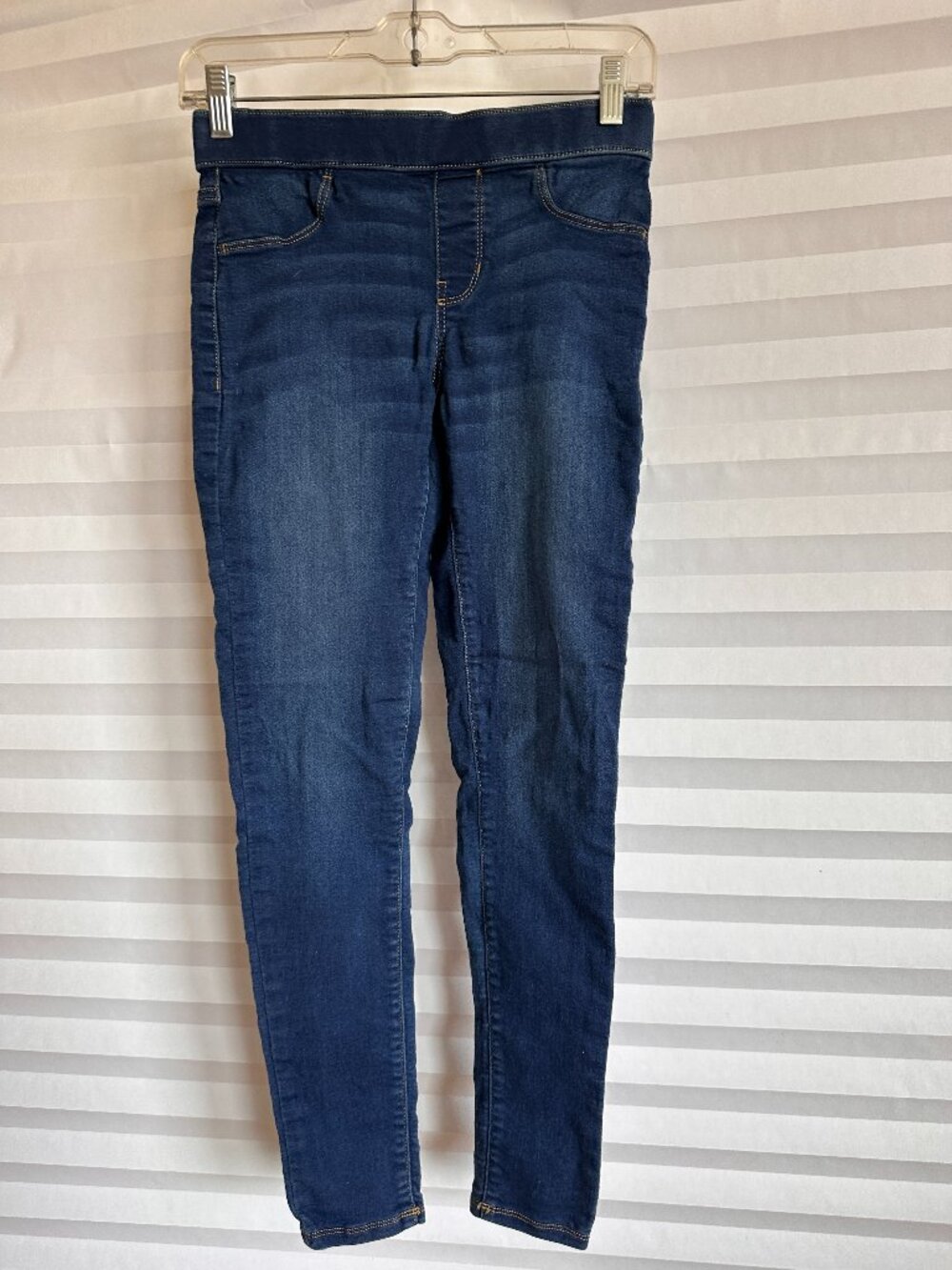 SO Girls Dark Wash Denim Jeggings Size 14 Large Stretch Slim Leg Skinny Pants